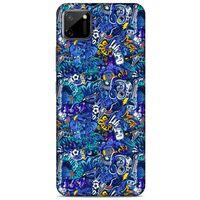 Graffitix (2) Desenli Silikon Kapak Oppo Realme C11 Kılıf