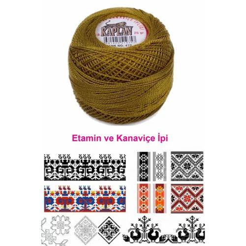 Kaplan Etamin Ve Kanaviçe İpi 8 No Kod/Renk: 470 - Royaleks