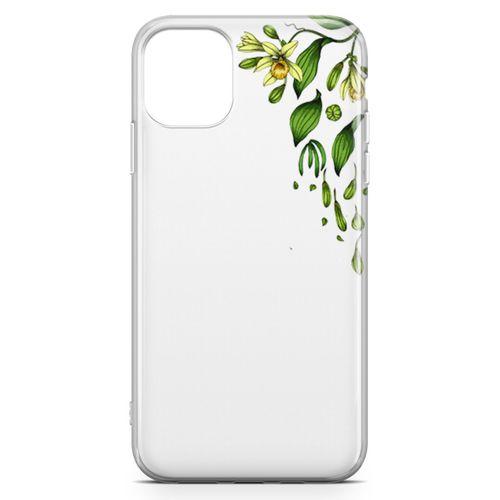 Apple iPhone 11 Pro Max Kılıf Vanilya Çiçeği Arka Kapak Koruma Desenli Full Koruyucu