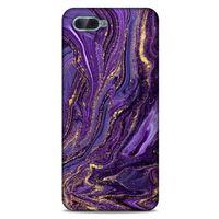 Oppo Rx17 Neo Uyumlu Kılıf Mor Delisi (3) Kapak Kumlu