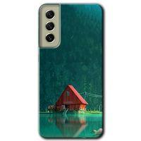 Galaxy S21 FE Kılıf HD Desen Baskılı Arka Kapak - House In Woods + Kırılmaz Cam