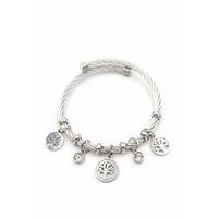 Hayat Ağacı Charm Bilezik - Gümüş