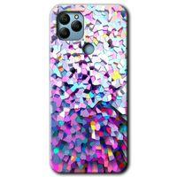 Potkal Hediye Fabrikası General Mobile GM 22 HD Baskılı Kılıf + 9D Tam Ekran Koruyucu - Mosaic Fragments Colorfull