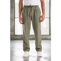 Bezayağı Kumaş Relax Fit Duble Paça Jogger Pantolon - Avcı Yeşili