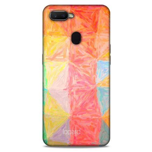 Oppo Ax7 Kılıf Pastel Renkler (26) Tpu Silikon Kılıf Sarı Kırmızı