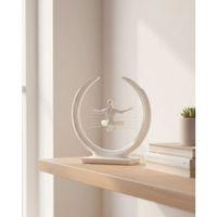 3d Zen Heykeli Modern Ay Tasarımlı Meditasyon Biblosu