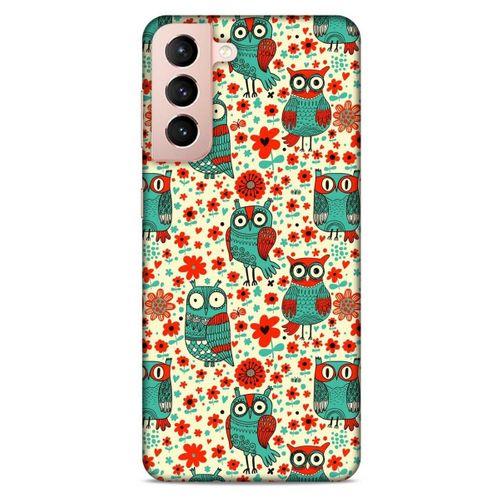 Lopard Samsung Galaxy S21 Uyumlu Kılıf Baykuşlar (14) Lansman Kılıf