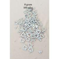 Oya Abiye Bileklik Kolye Pleksi Metalik Plastik Pul Gümüş Renk 8 gram 100 adet - BNC511