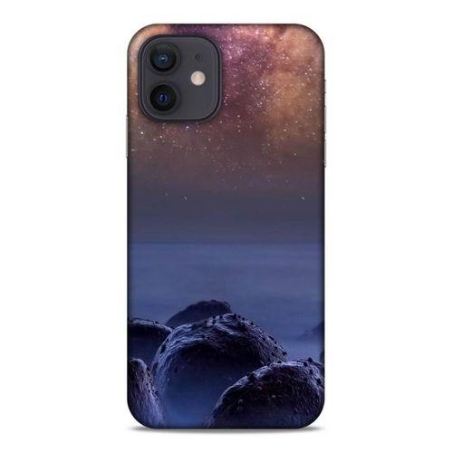 Lopard Apple iPhone 12 Uyumlu Kılıf Gece'S (26) Tpu Silikon Kılıf Bordo