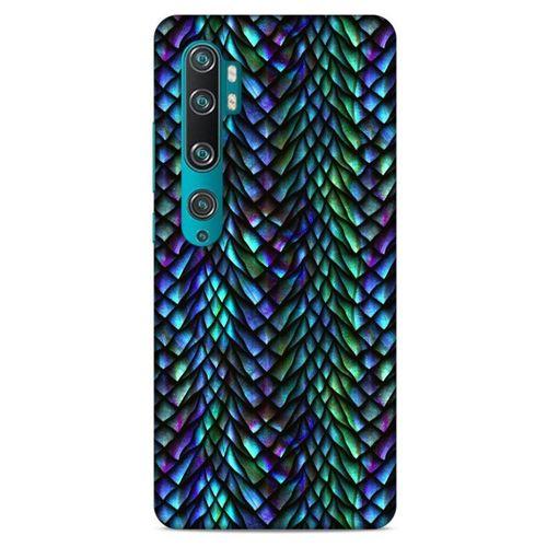 Xiaomi Mi Note 10 Kılıf Dragons (1) Kılıfı Ejderha Pulları Rainbow