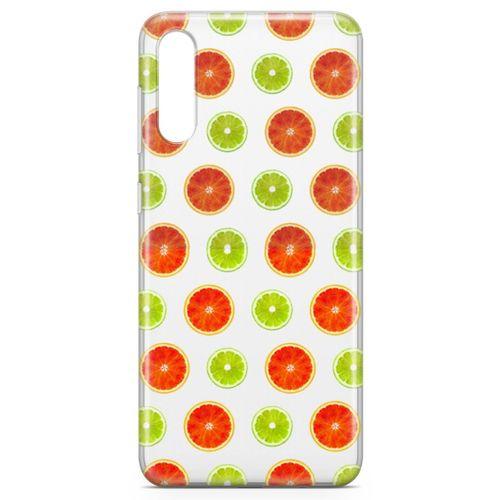 Samsung Galaxy A70s Kılıf Lime Portakal Arka Kapak Koruma Desenli Full Koruyucu