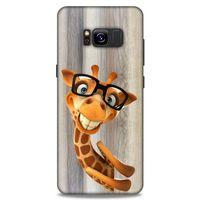 Lopard Samsung Galaxy S8 Uyumlu Kılıf GameX (43) Thin Fit Kılıf Gözlüklü Zürafa