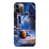 Apple iPhone 12 Pro Kılıf Snowix (46) Core Armor Kılıf Kahverengi Mavi