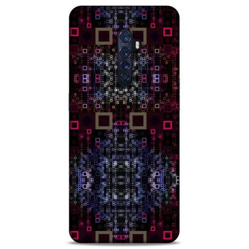 Lopard Oppo Reno 2 Uyumlu Kılıf PiXel (18) Telefon Kılıfları Siyah Kırmızı