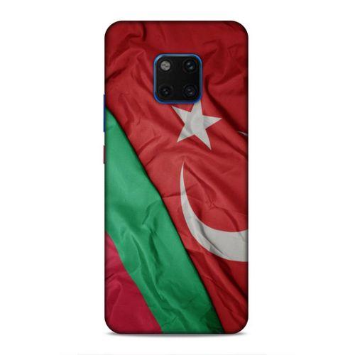 Huawei Mate 20 Pro Uyumlu Kılıf Azarbaijan (10) Full Koruma Kılıfı Türk & Azerbaycan Bayrak
