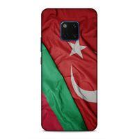 Huawei Mate 20 Pro Uyumlu Kılıf Azarbaijan (10) Full Koruma Kılıfı Türk & Azerbaycan Bayrak