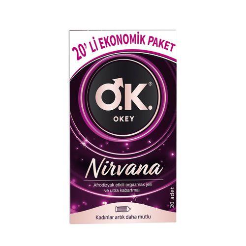 Okey Nirvana Prezervatif 40'lı Nirvana Uyarıcı Jel 100 ml