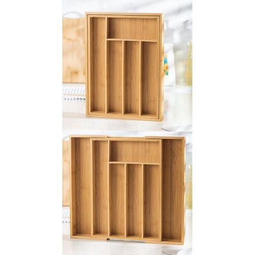 Bambu Ayarlanabilir Çekmece içi Kaşıklık & Çekmece İçi Organizer  (25*35*5 / 39*35*5)