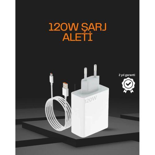120 Watt Type C Şarj Başlığı Poco X3 X4 X5 Pro Uyumlu