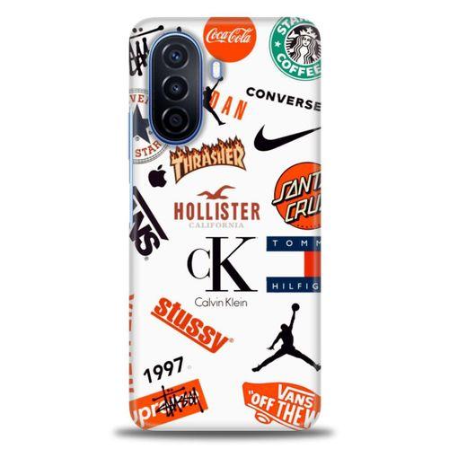 Tecno Spark 8C Kılıf HD Baskılı Kılıf - Stussy + Tam Ekran Koruyucu