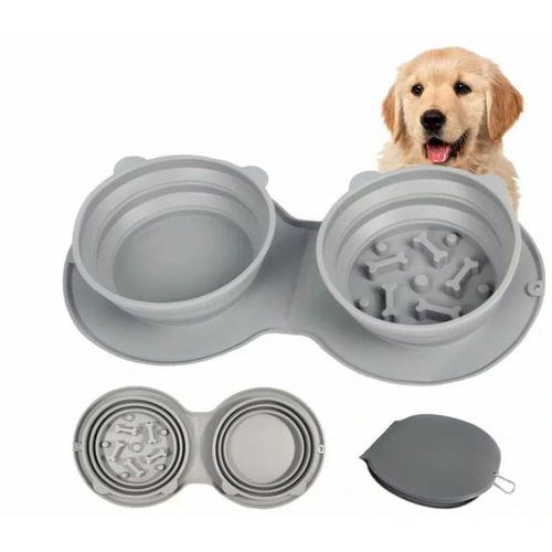 Mikopet Katlanabilir İkili Mama Ve Su Kabı