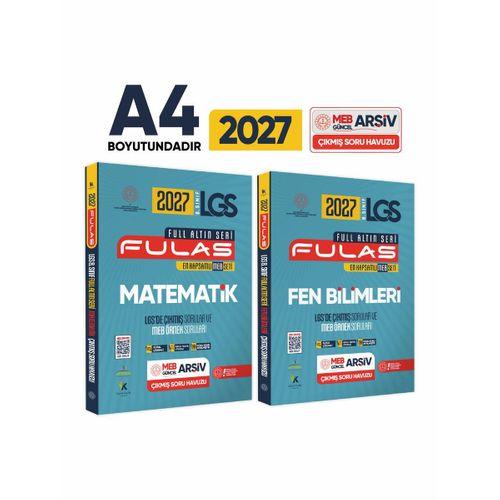 2027 8 Sınıf Full LGS Altın Seri (FULAS) MEB Çıkmış Modüler Soru Bankası Seti Çözümlü SAYISAL SET