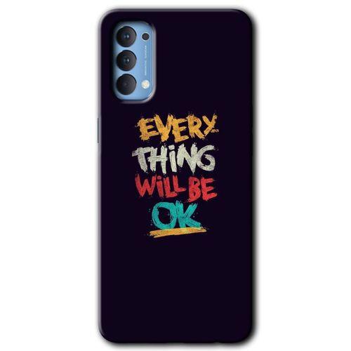 Oppo Reno 4 Kılıf HD Desen Baskılı Arka Kapak - Everything