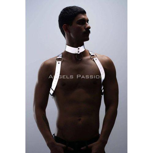 Karanlıkta Parlayan (reflektörlü) Choker Ve Göğüs Harness Takım, Clubwear - Brfm35