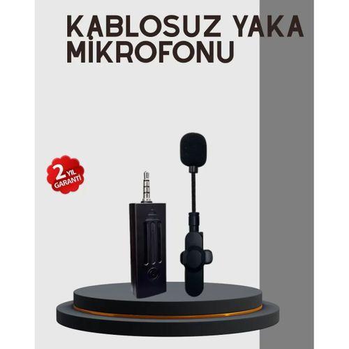 20 Metre Menzilli Kablosuz Yaka Mikrofonu Gürültü Engelleyici