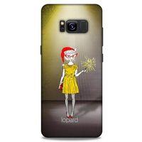 Samsung Galaxy S8 Kılıf FunnyMaX (32) Soft Silikon Kılıf Turuncu Kahve