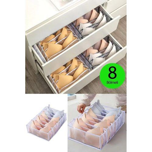 Şeffaf Sütyen Düzenleyici Çekmece Dolap İçi Organizer 36 X 29 X 12 Cm