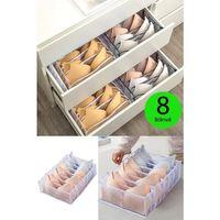 Şeffaf Sütyen Düzenleyici Çekmece Dolap İçi Organizer 36 X 29 X 12 Cm