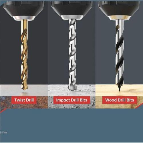 Zhltools Matkap Ucu Seti- Beton Metal Ahşap Matkap Ucu Drill Bits Set 16 lı SET