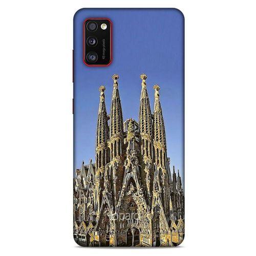 Samsung Galaxy A41 Kılıf Dünya Mimarisi (36) Glitter Kılıf La Sagrada Familia
