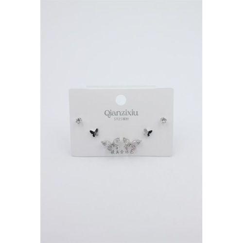 Çoklu Set Küpe - Gümüş