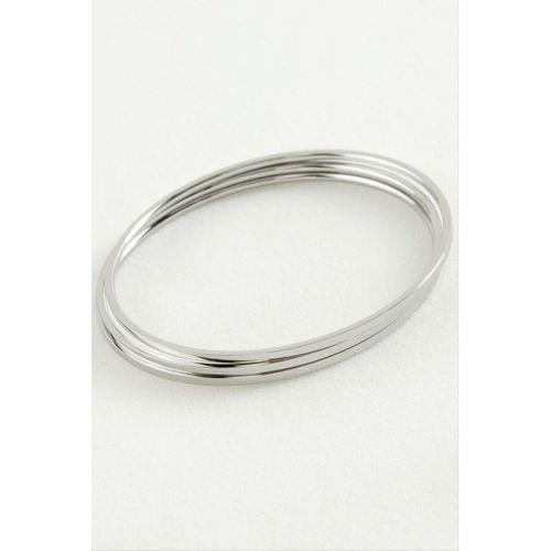 3 Adet Ajda Lüks Çelik Bilezik 65*2 mm