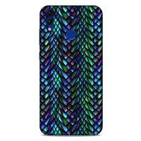 Huawei Honor 8C Kılıf Dragons (1) Kılıfı Ejderha Pulları Rainbow