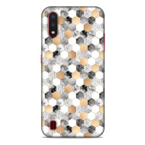 Mermer Desenli (50) Tema Shockproof Kılıf Koyu Gri Samsung Galaxy A01 Kılıf