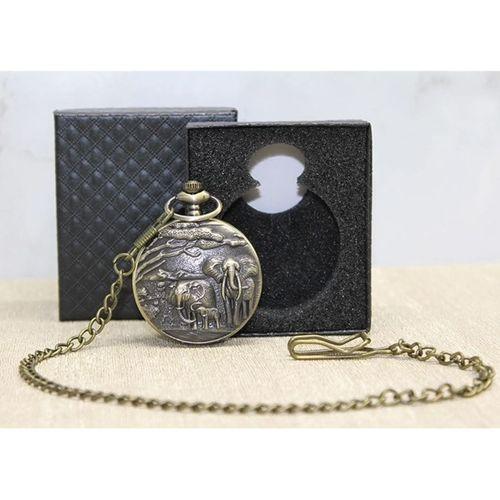 Özel Kutulu Antik Filli Köstekli Saat Alk4676