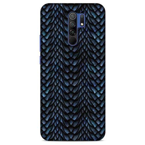 Xiaomi Redmi 9 Kılıf Dragons (4) Koruma Kılıfı Ejderha Skin Lacivert