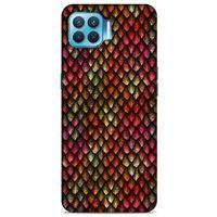 Oppo Reno 4 Lite Kılıf Dragons (8) Baskılı Kılıf Ejderha Deri Pembe