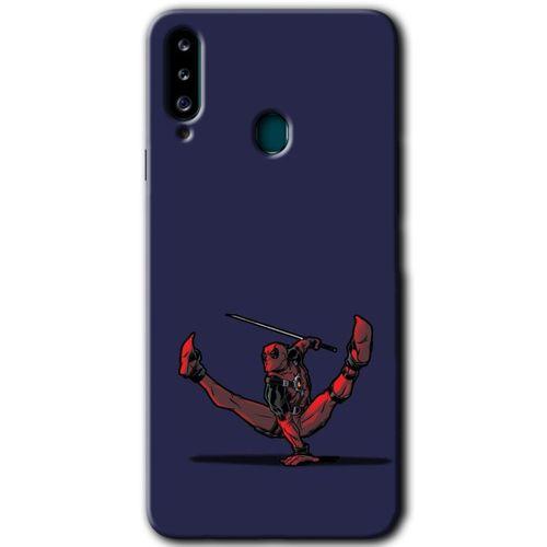 Potkal Hediye Fabrikası Samsung Galaxy A20s Kılıf HD Desen Baskılı Arka Kapak - DeadPool 3