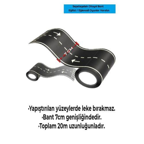 Sepetegelsin Otoyol Bant Eğitici Ve Eğlenceli Yol Yapım Şerit Oyun Bandı Eğitici Oyuncak