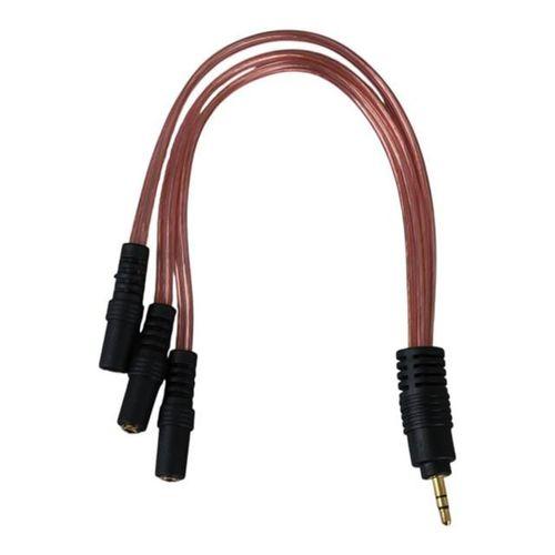 PowerMaster PM-12283 3.5Mm Stereo 3X Dişi Kulaklık Çoklayıcı (3 Boğumlu - 20 CM)