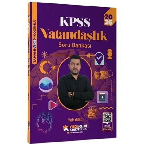 2026 KPSS Vatandaşlık Atölye Soru Bankası Yediiklim Yayınları