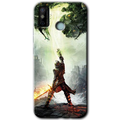 Tecno Spark 6 Go Kılıf HD Desen Baskılı Arka Kapak - Dragon Hunter