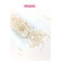 Uzun Boru Kesme Boncuk Çap 2mm Uzunluk 10 mm - 60 Gram - Açık Krem - BNC298
