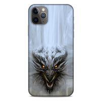 Apple Iphone 11 Pro Max Kılıf Dragons (11) Tam Koruma Beyaz Ejderha