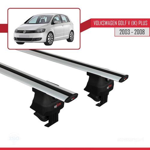 Volkswagen Golf V (1K) Plus 2003-2008 Arası ile uyumlu ACE-4 Ara Atkı Tavan Barı GRİ