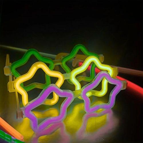 12 Adet Yıldız Gözlük – Glow Partisi ve Etkinlik İçin